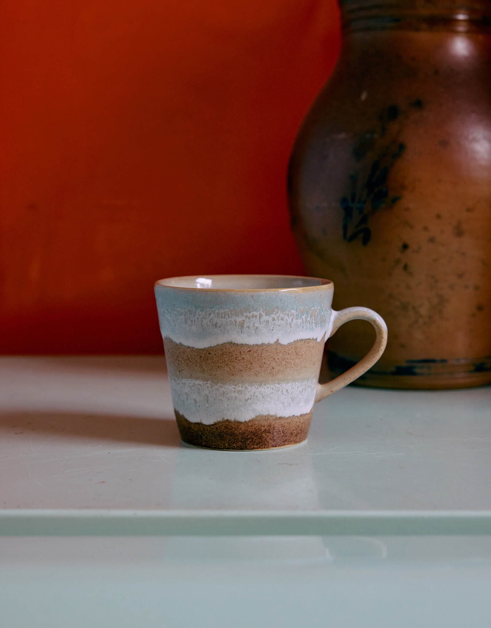 HKliving HKliving 70's Ceramics Cappuccino Mug Skyline