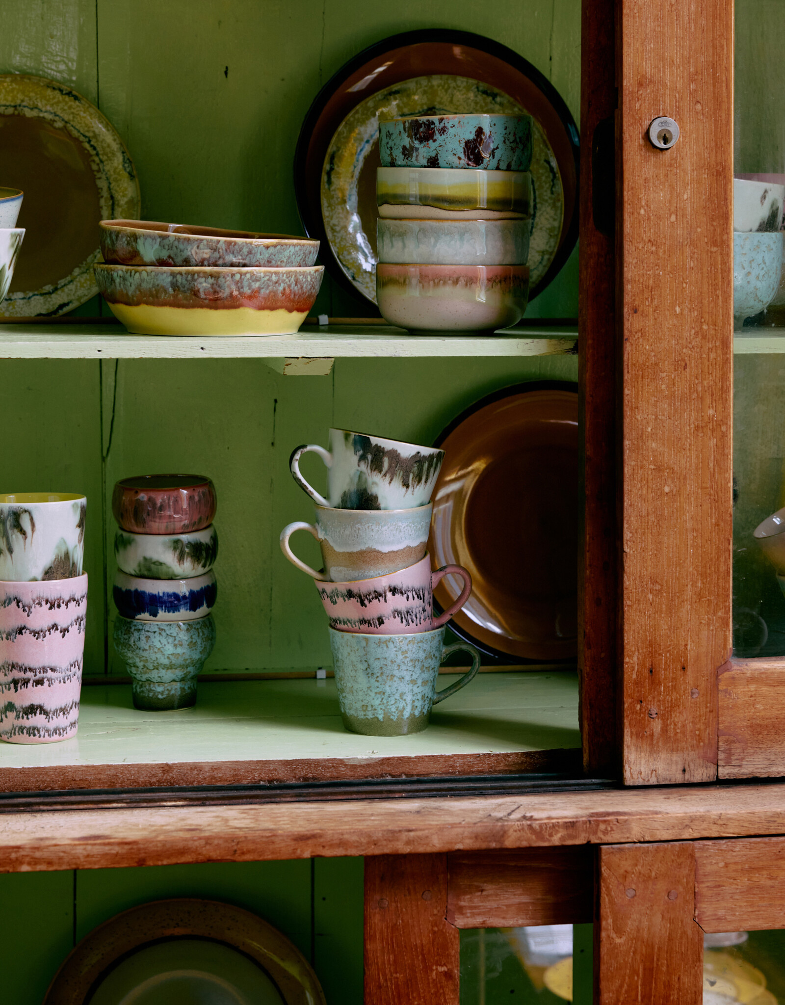 HKliving HKliving 70's Ceramics Cappuccino Mug Verdigris