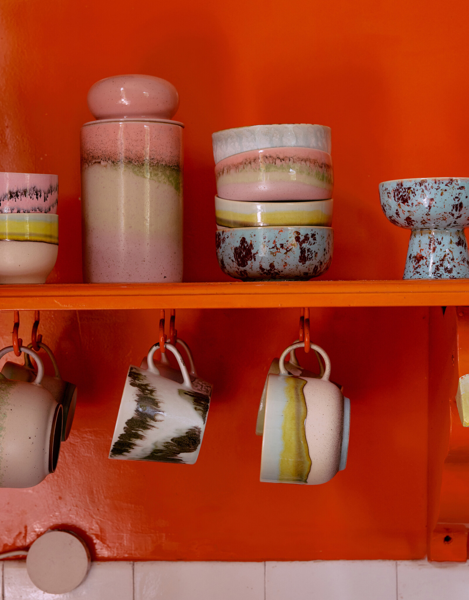 HKliving HKliving 70's Ceramics Cappuccino Mug Tide