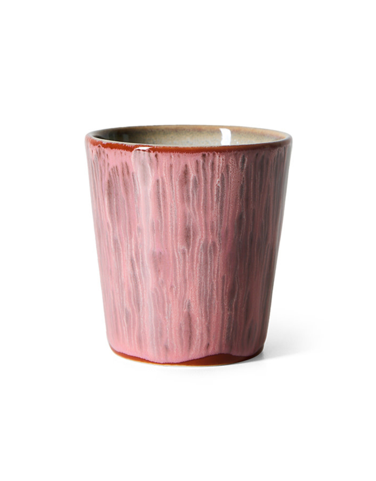 HKliving HKliving 70's Ceramics coffee mug Rhubarb