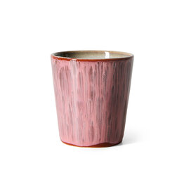 HKliving HKliving 70's Ceramics coffee mug Rhubarb