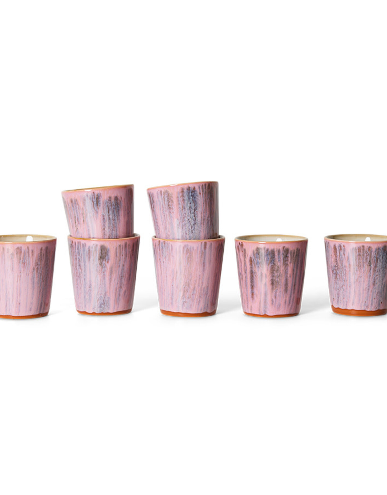 HKliving HKliving 70's Ceramics coffee mug Rhubarb