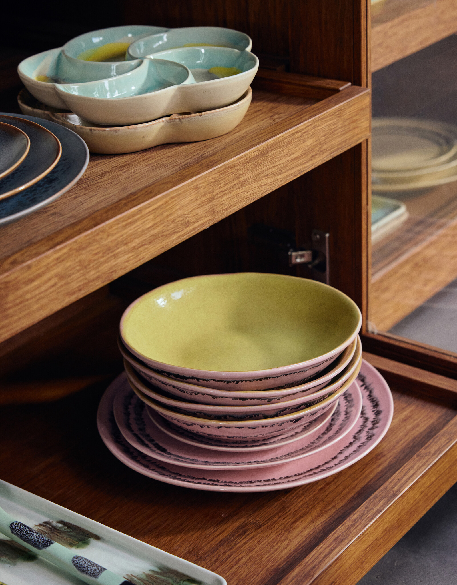 HKliving HKliving 70's Ceramics Dinner Plates Bubble - set van 2