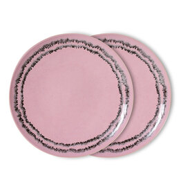 HKliving HKliving 70's Ceramics Dinner Plates Bubble - set van 2