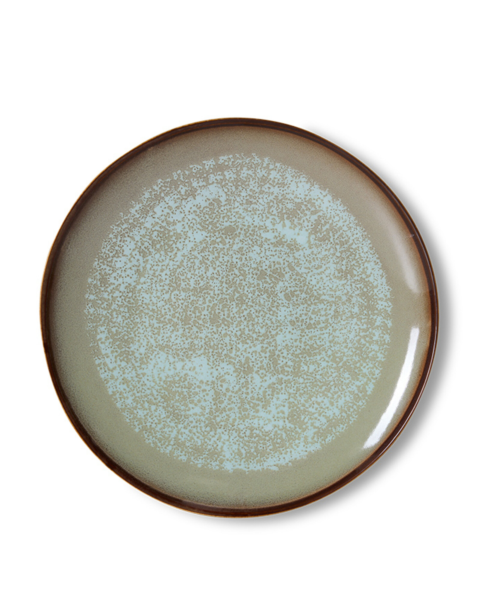 HKliving HKliving 70's Ceramics Dinner Plates Contrast - set van 2