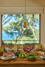 HKliving Copy of HKliving 70's Ceramics Dinner Palms - set van 2