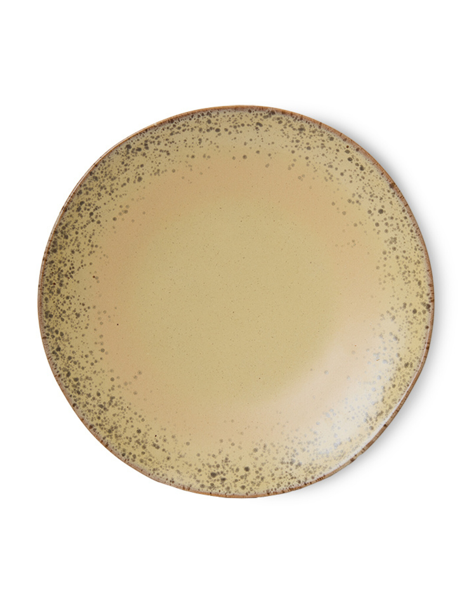 HKliving HKliving 70's Ceramics Dinner Plates Grit - set van 2