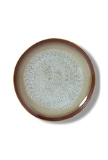 HKliving HKliving 70's Ceramics Dessert Plate Contrast  set van 2