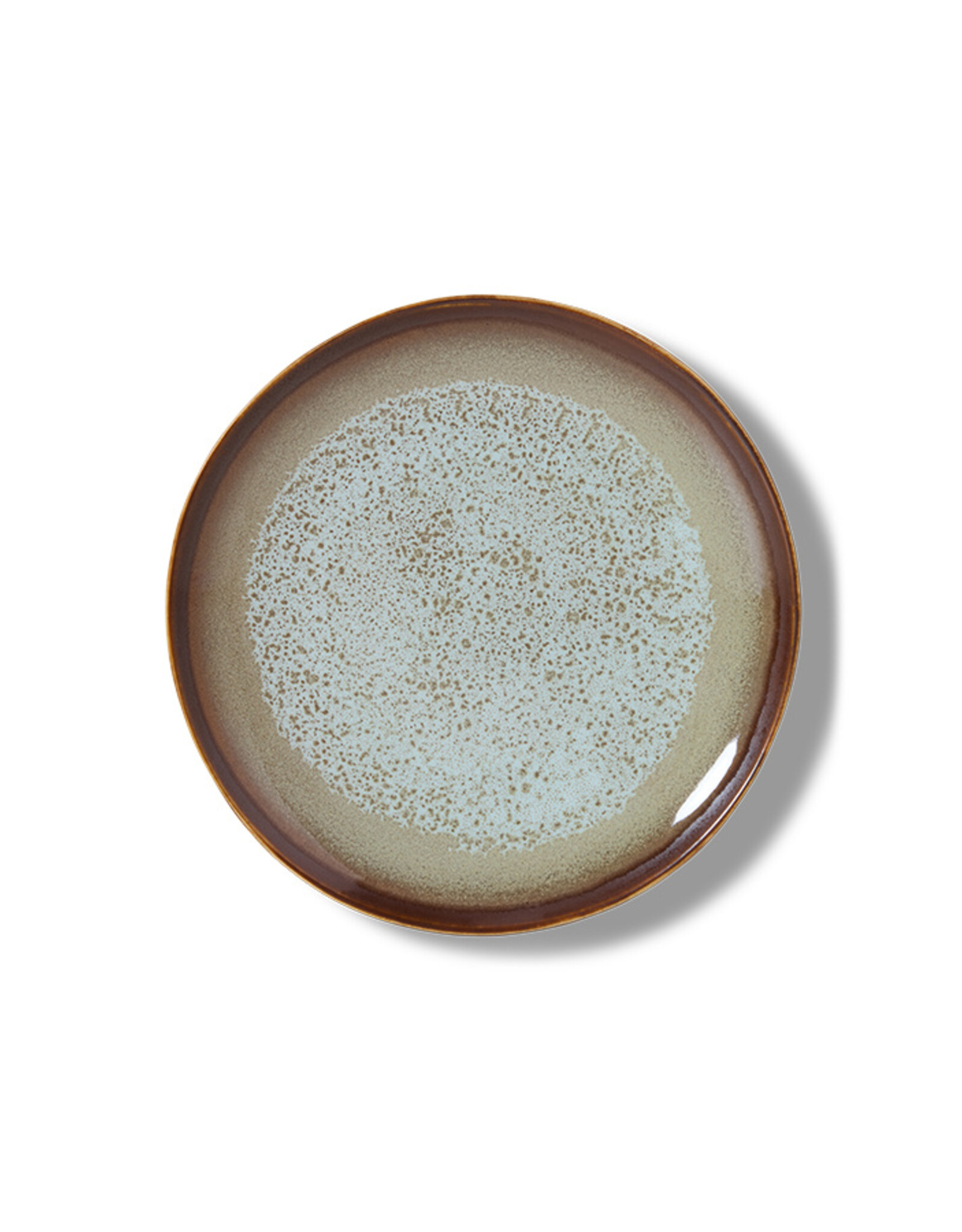 HKliving HKliving 70's Ceramics Dessert Plate Contrast  set van 2