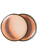 HKliving Hkliving 70's Ceramics Dessert Plate Horizon - set van 2