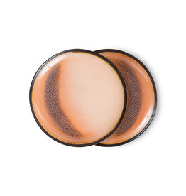 HKliving Hkliving 70's Ceramics Dessert Plate Horizon - set van 2