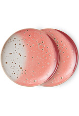 HKliving HKliving 70's Ceramics Dessert Plate Lychee (set van 2)