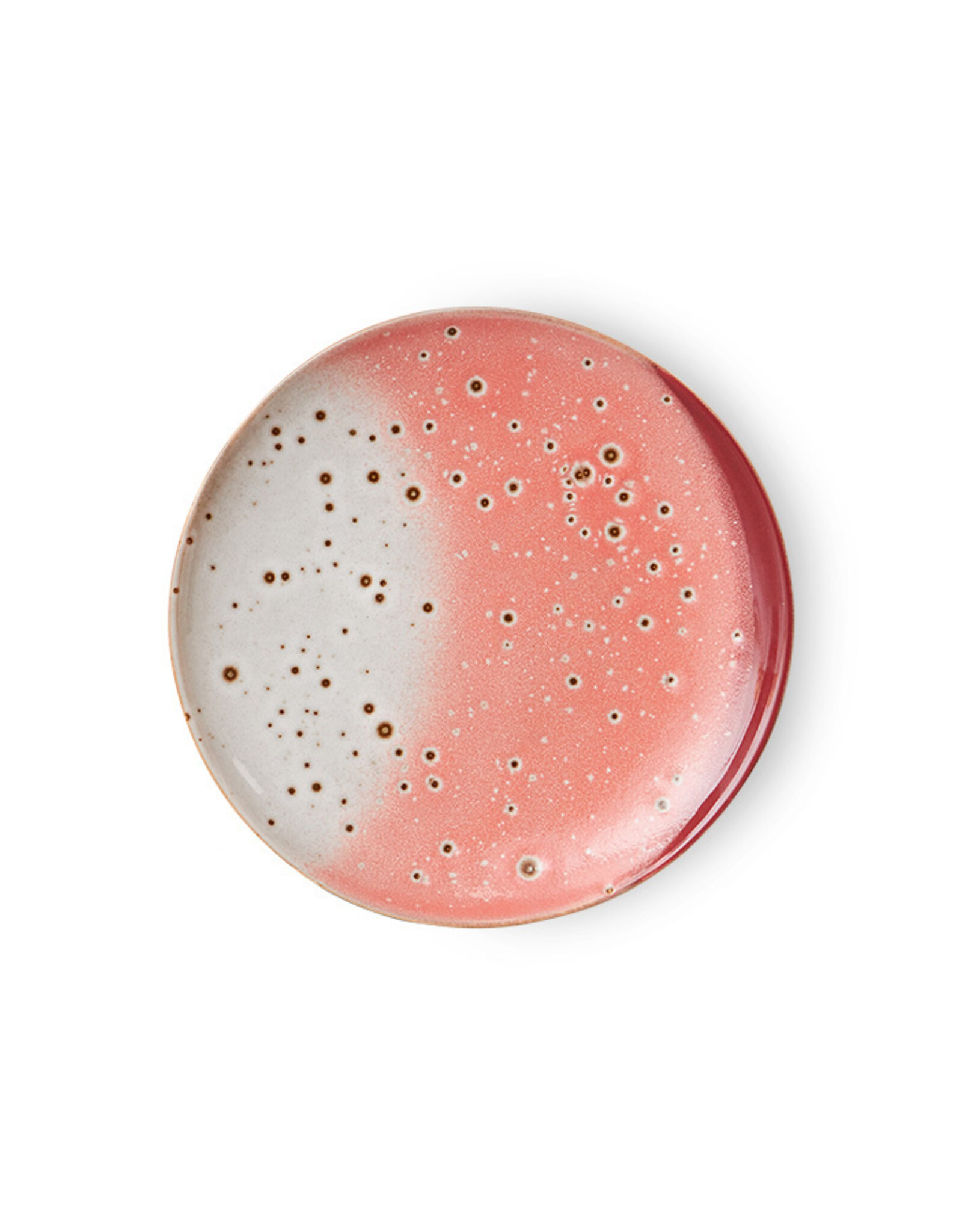 HKliving HKliving 70's Ceramics Dessert Plate Lychee (set van 2)