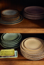 HKliving HKliving 70's Ceramics Dessert Plate Grit - set van 2