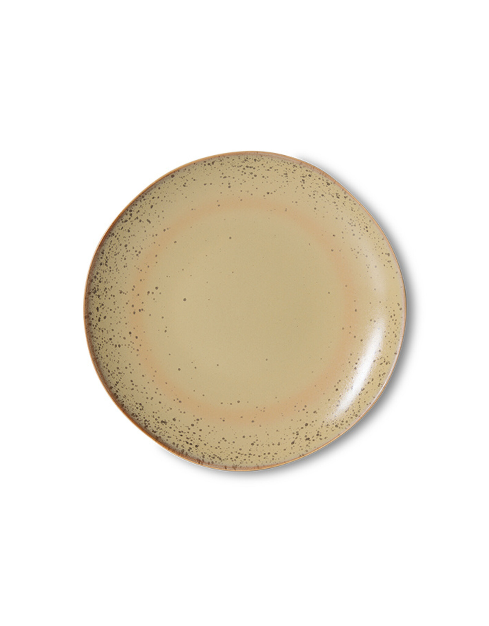 HKliving HKliving 70's Ceramics Dessert Plate Grit - set van 2