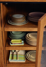 HKliving HKliving 70's Ceramics Dessert Plate Vanilla - set van 2