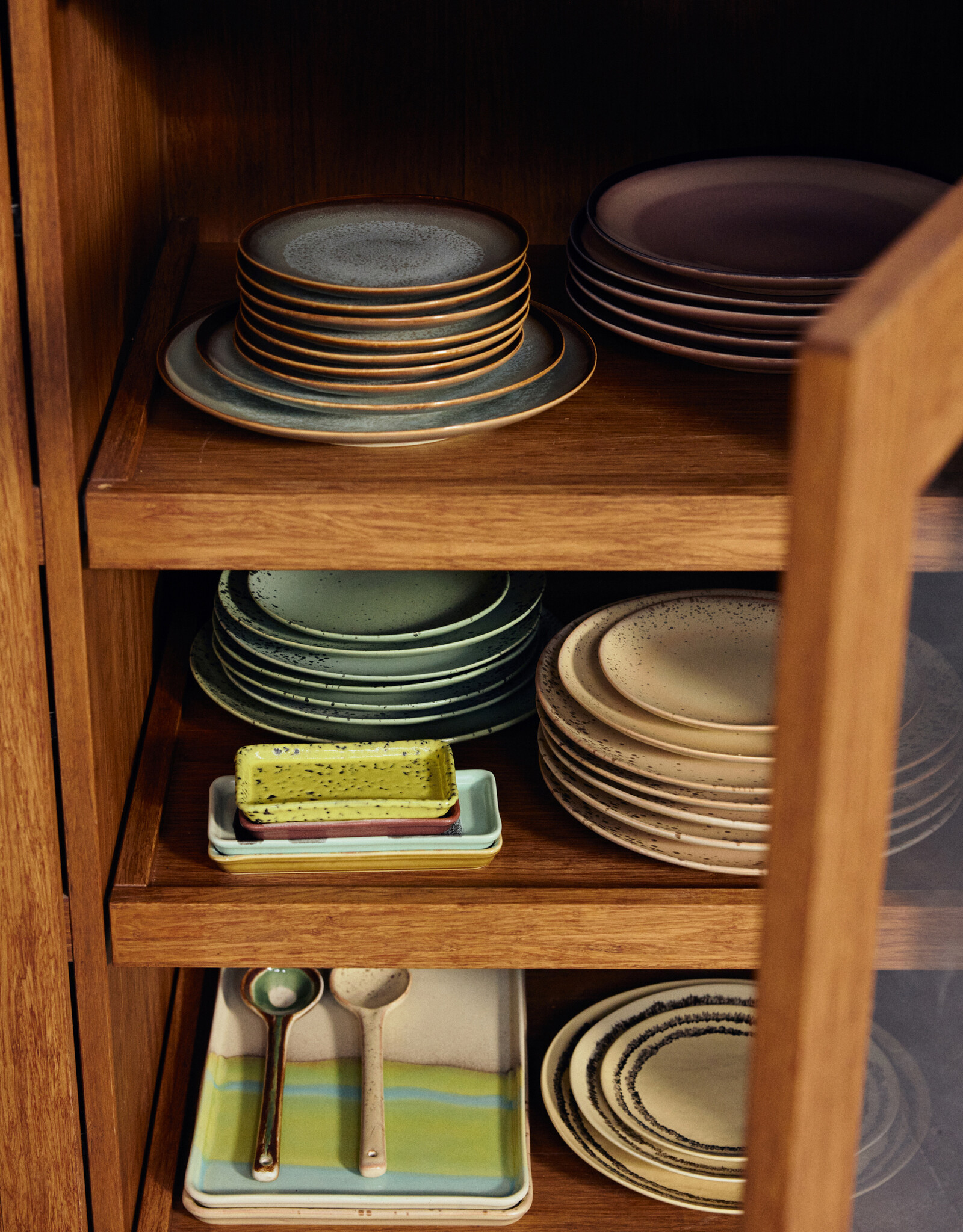 HKliving HKliving 70's Ceramics Dessert Plate Vanilla - set van 2