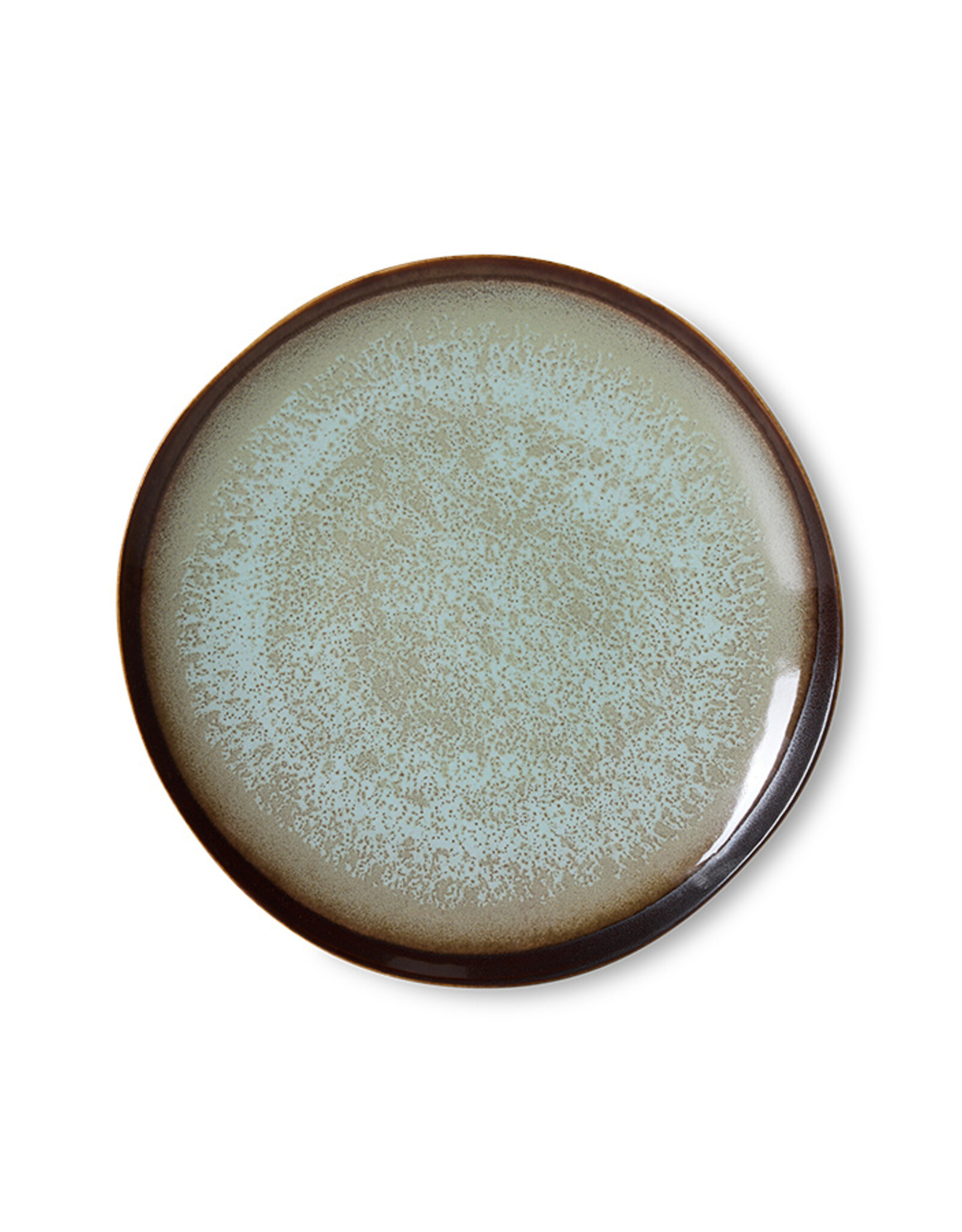 HKliving Copy of HKliving 70's Ceramics side plate Contrast - Set van 2