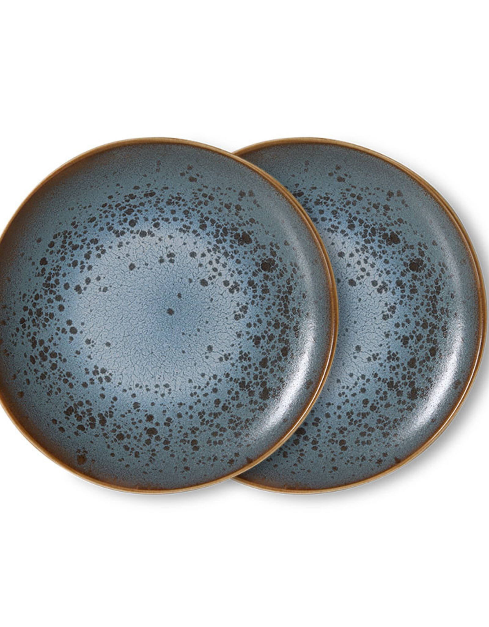 HKliving HKliving 70's Ceramics side plate Mineral - Set van 2