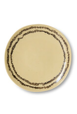 HKliving HKliving 70's Ceramics side plate Vanilla - Set van 2