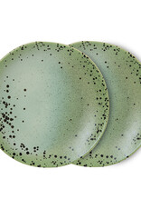 HKliving HKliving 70's ceramics side plates Fleck set van 2