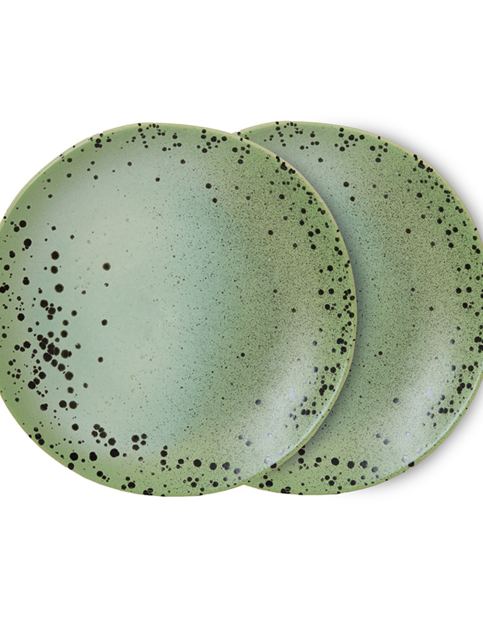 HKliving HKliving 70's ceramics side plates Fleck set van 2
