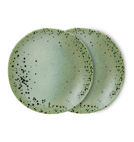 HKliving HKliving 70's ceramics side plates Fleck set van 2