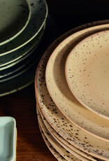HKliving HKliving 70's Ceramic Side Plate Grit - set van 2