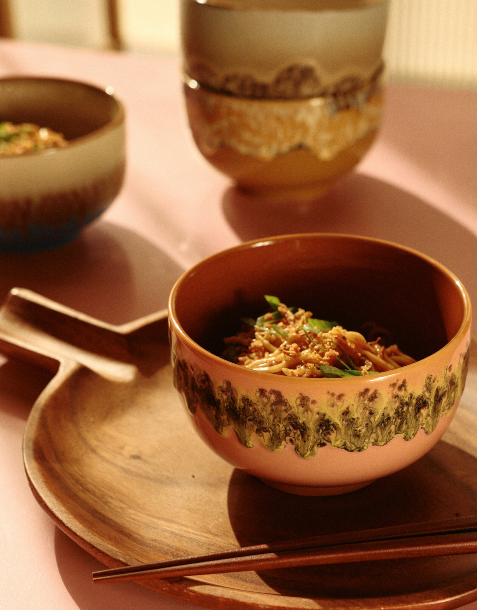 HKliving HKliving 70's Ceramics Noodle Bowl Lush