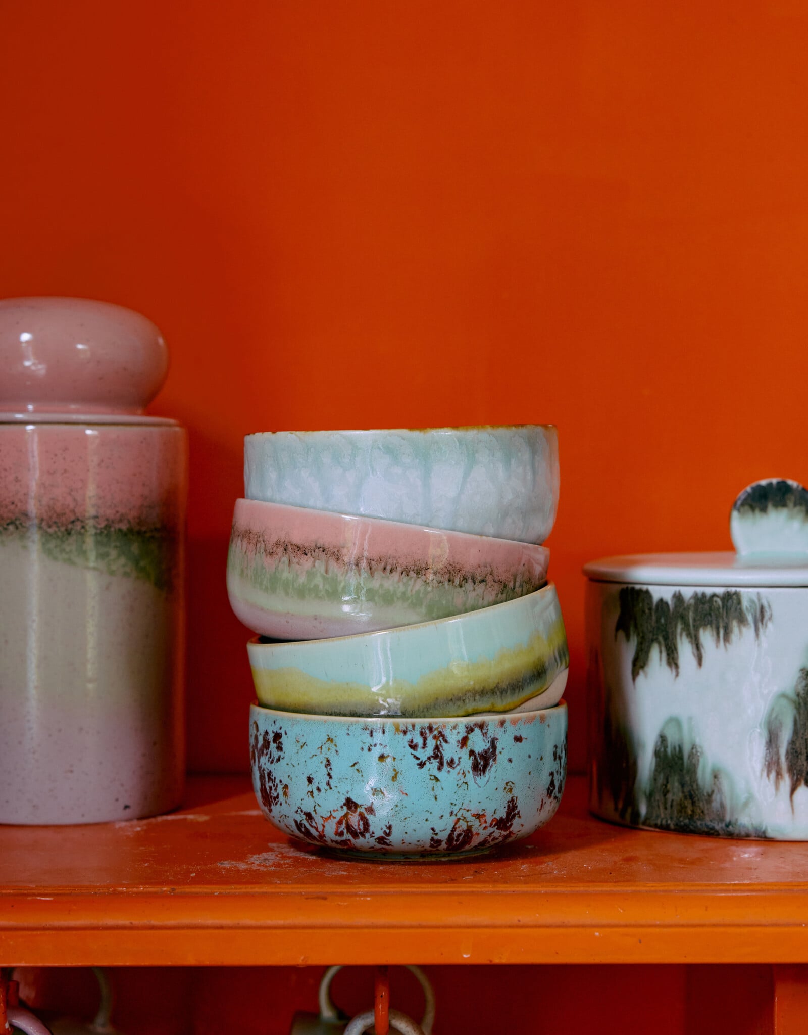 HKliving HKliving 70's Ceramics Dessert Bowl Patina