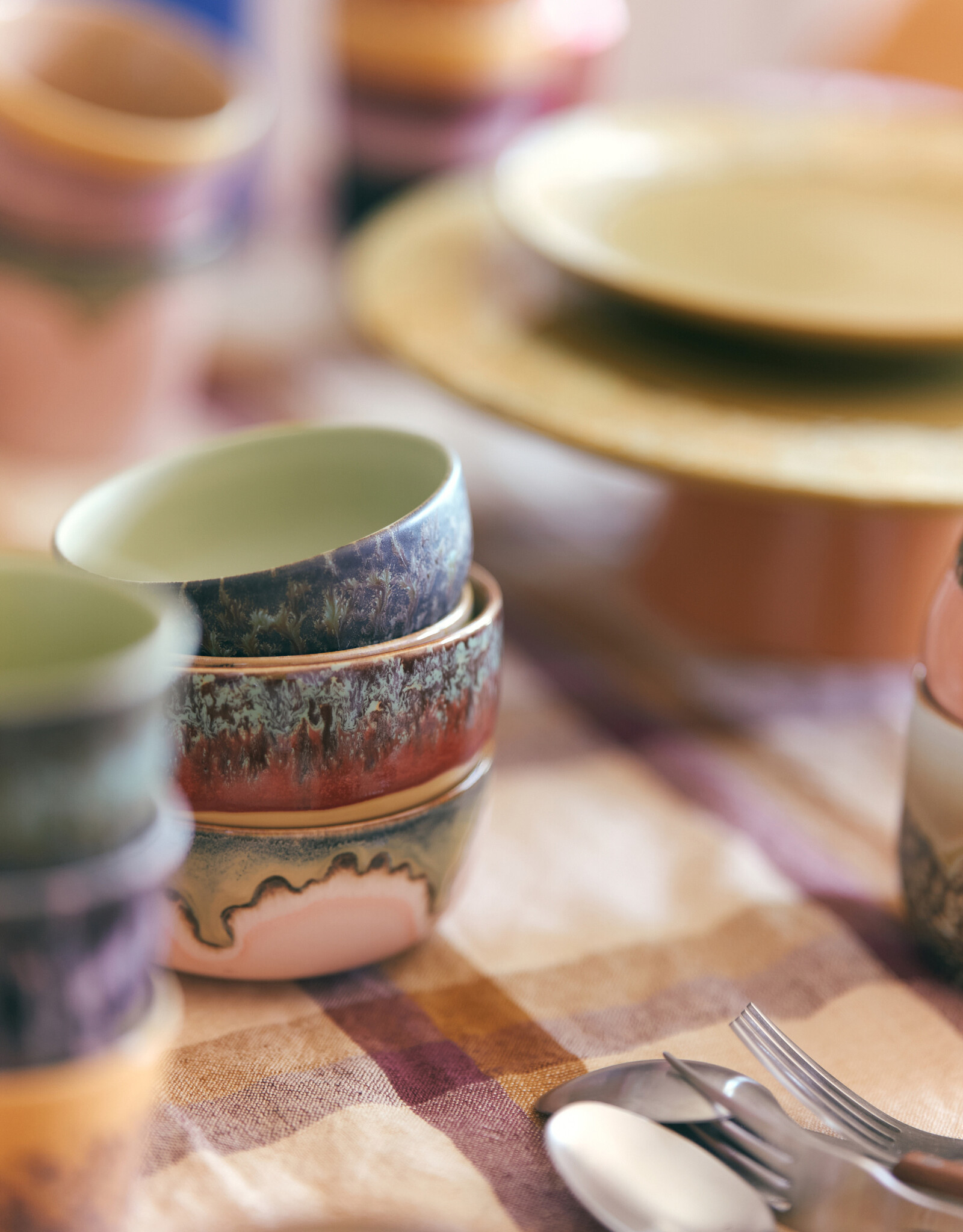 HKliving HKliving 70's Ceramics Dessert Bowl Cove