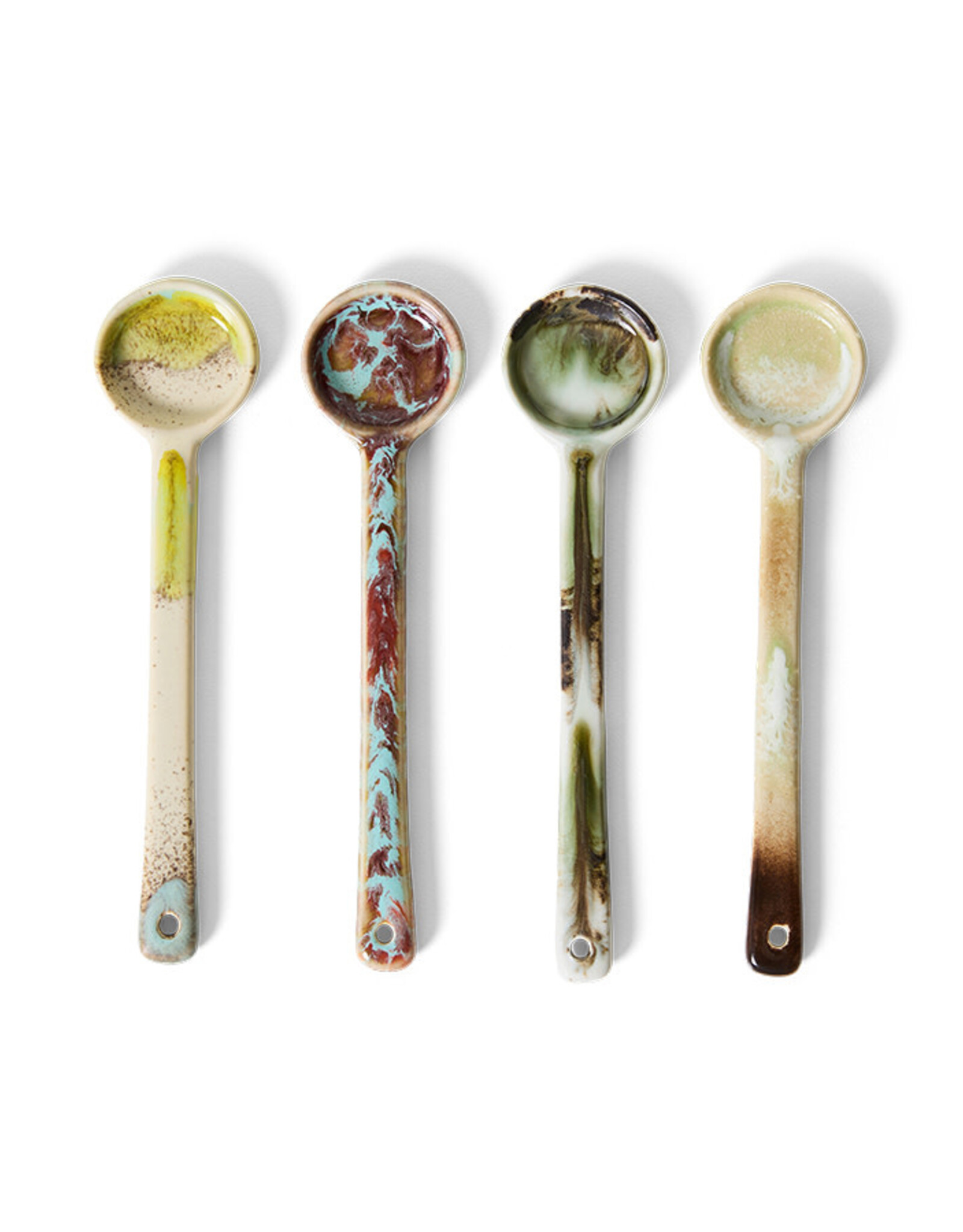 HKliving HKliving  70's Ceramics Spoons M Blend  (set van 4)