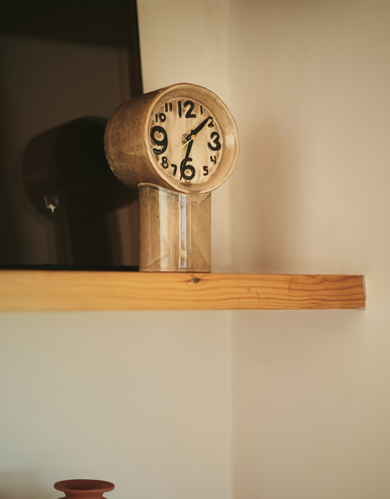 HKliving HKliving Retro ceramic clock cream