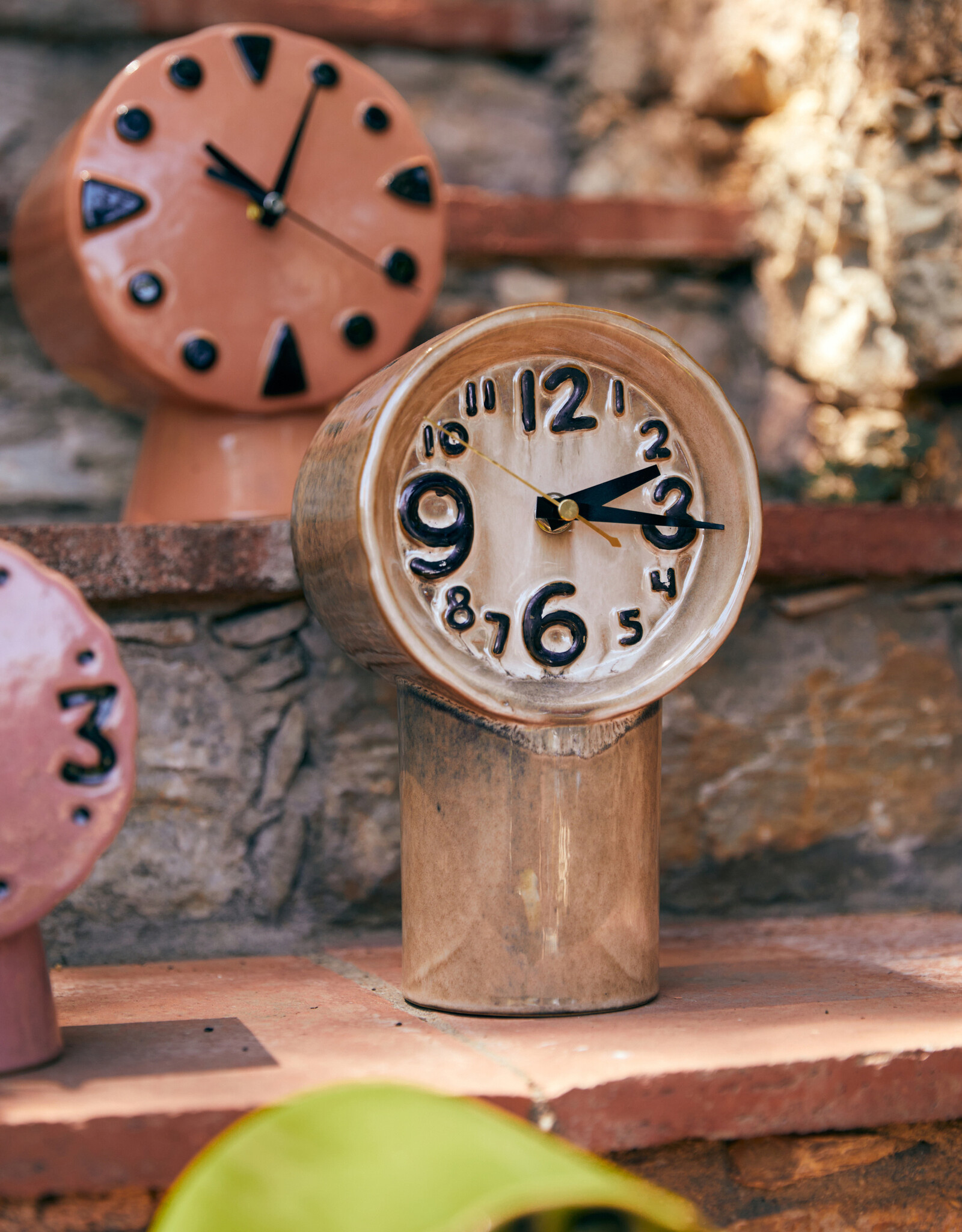 HKliving HKliving Retro ceramic clock cream