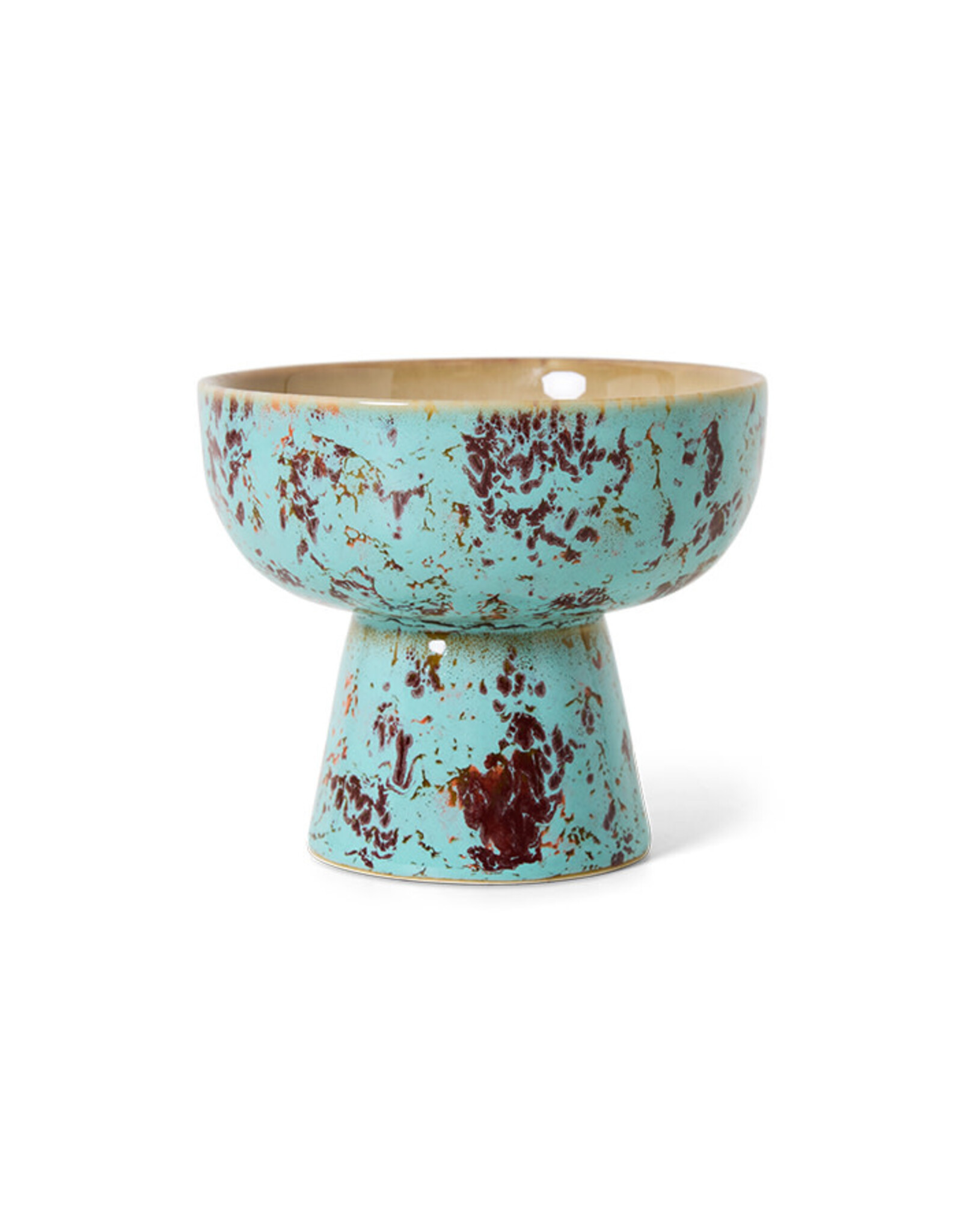 HKliving HKliving tapas bowl on base S Patina