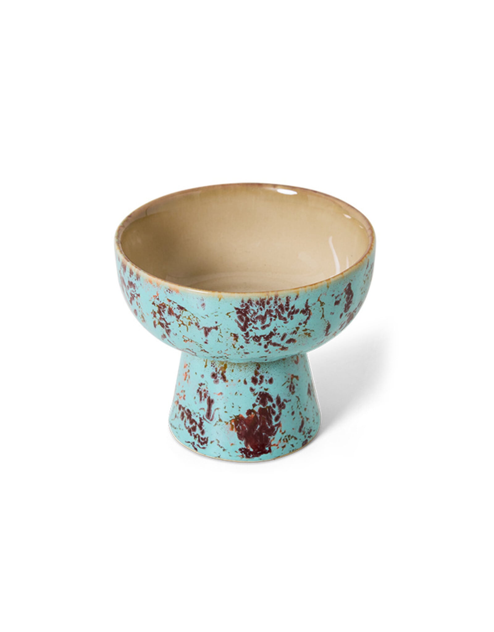 HKliving HKliving tapas bowl on base S Patina