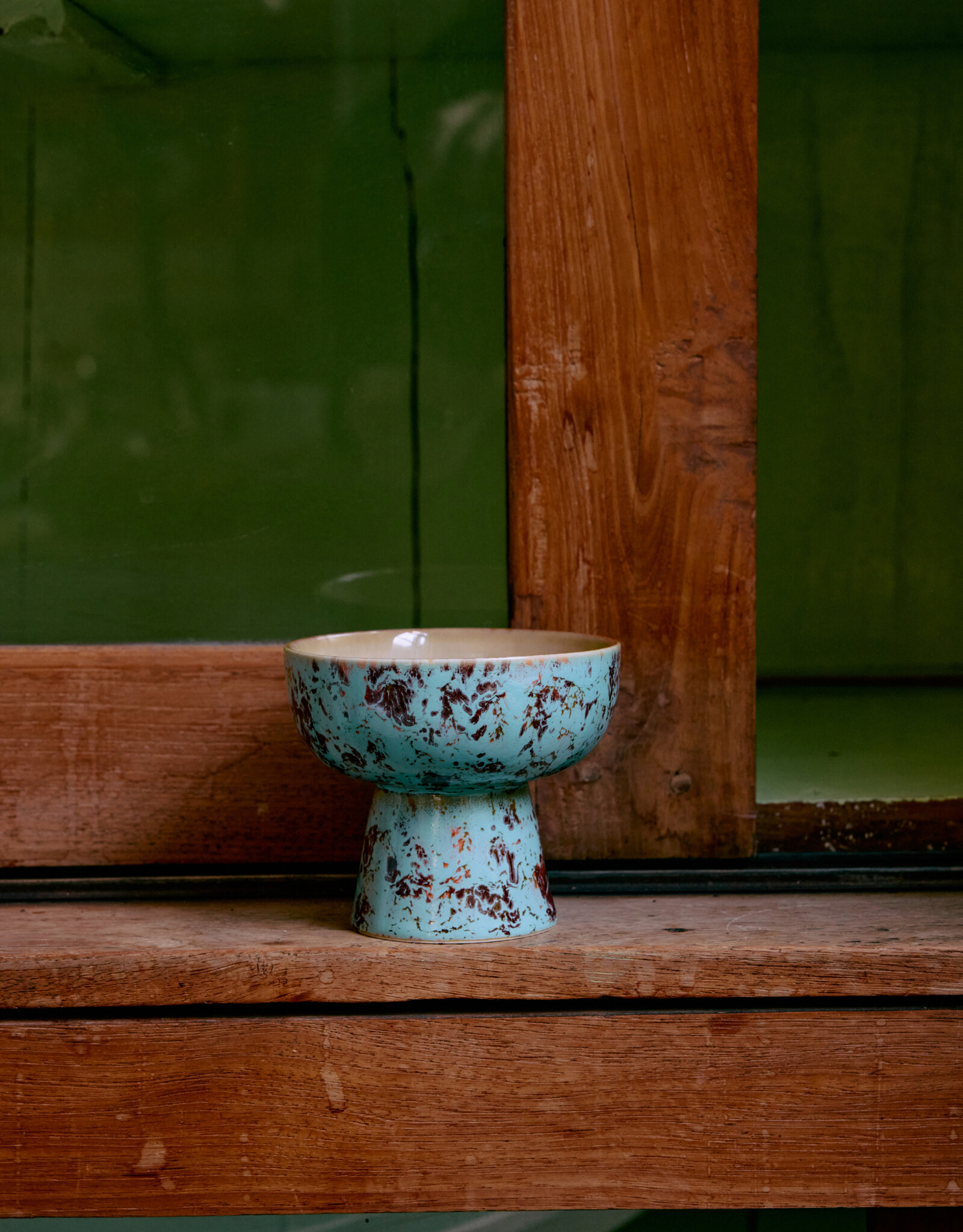 HKliving HKliving tapas bowl on base S Patina