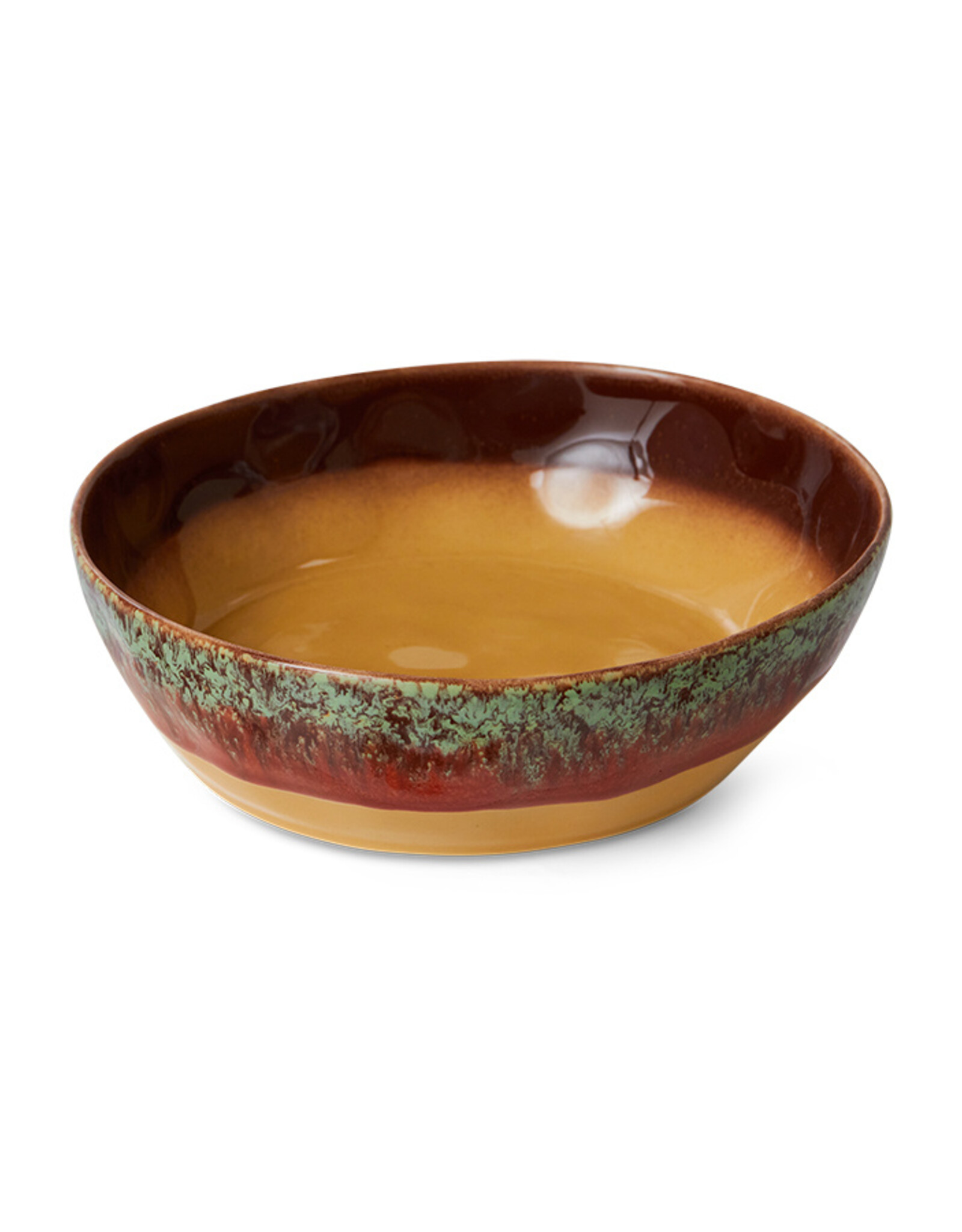 HKliving Hkliving 70's Ceramics Pasta Bowl Cove (set van 2)