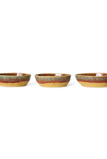 HKliving Hkliving 70's Ceramics Pasta Bowl Cove (set van 2)