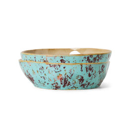 HKliving HKliving 70's Ceramics Pasta Bowls Patina (set van 2)