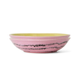 HKliving HKliving Ceramic 70's Curry Bowls Bubble (set van 2)
