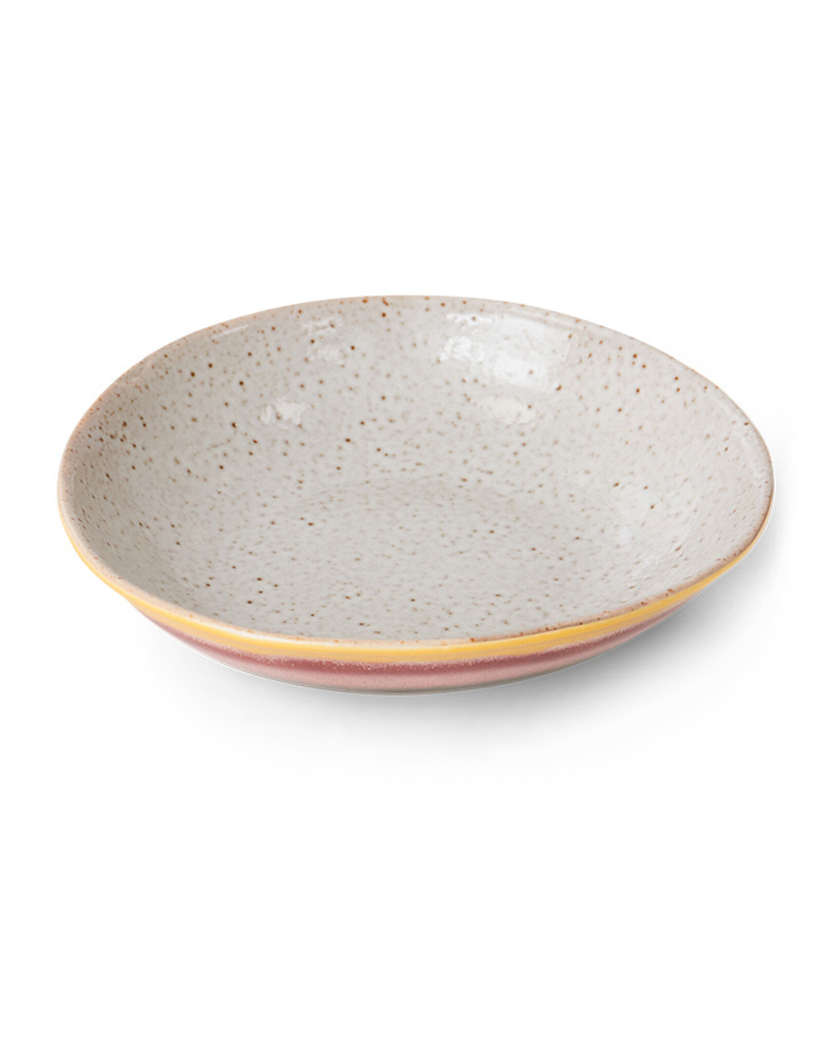 HKliving HK Living Ceramic 70's Curry Bowls Hibiscus set van 2