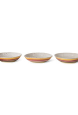 HKliving HK Living Ceramic 70's Curry Bowls Hibiscus set van 2