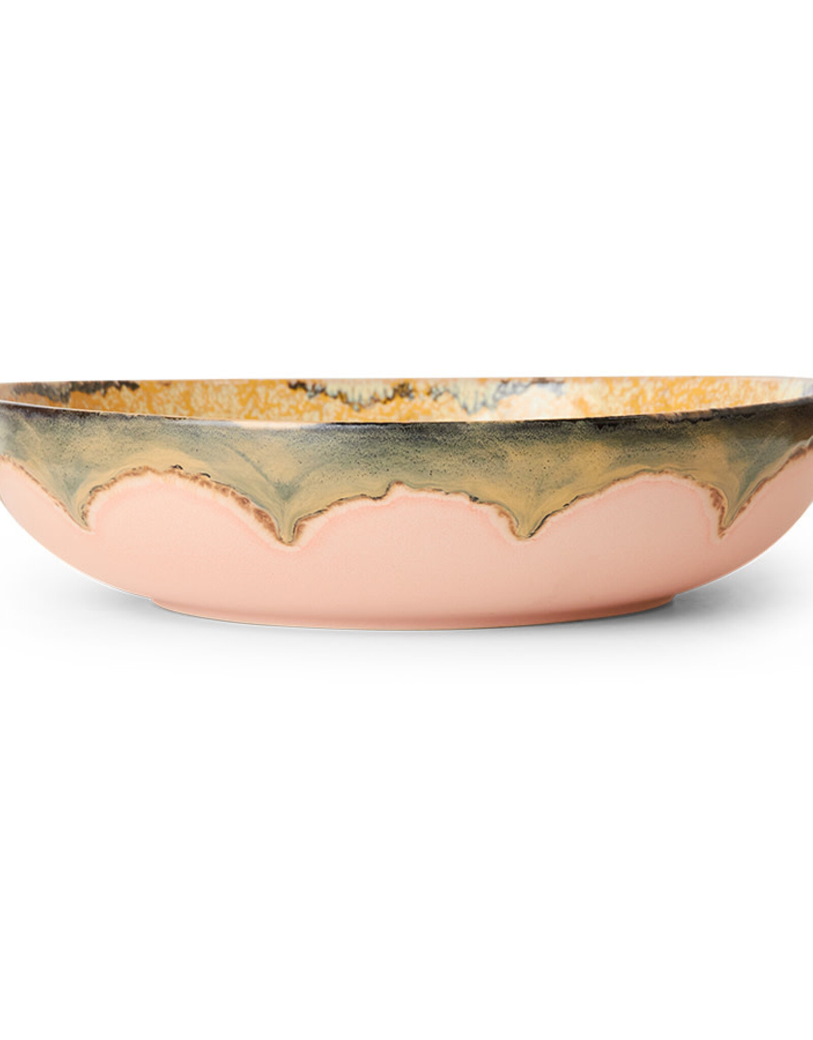 HKliving HKliving 70s ceramics salad bowl sunflower