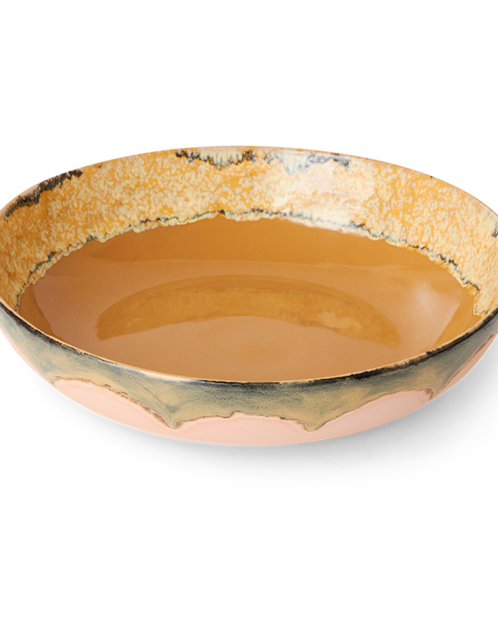 HKliving HKliving 70s ceramics salad bowl sunflower
