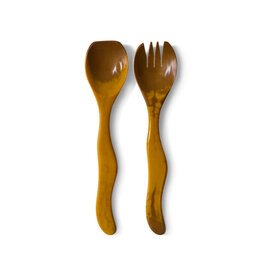 HKliving HKliving Salad Cutlery Ochre