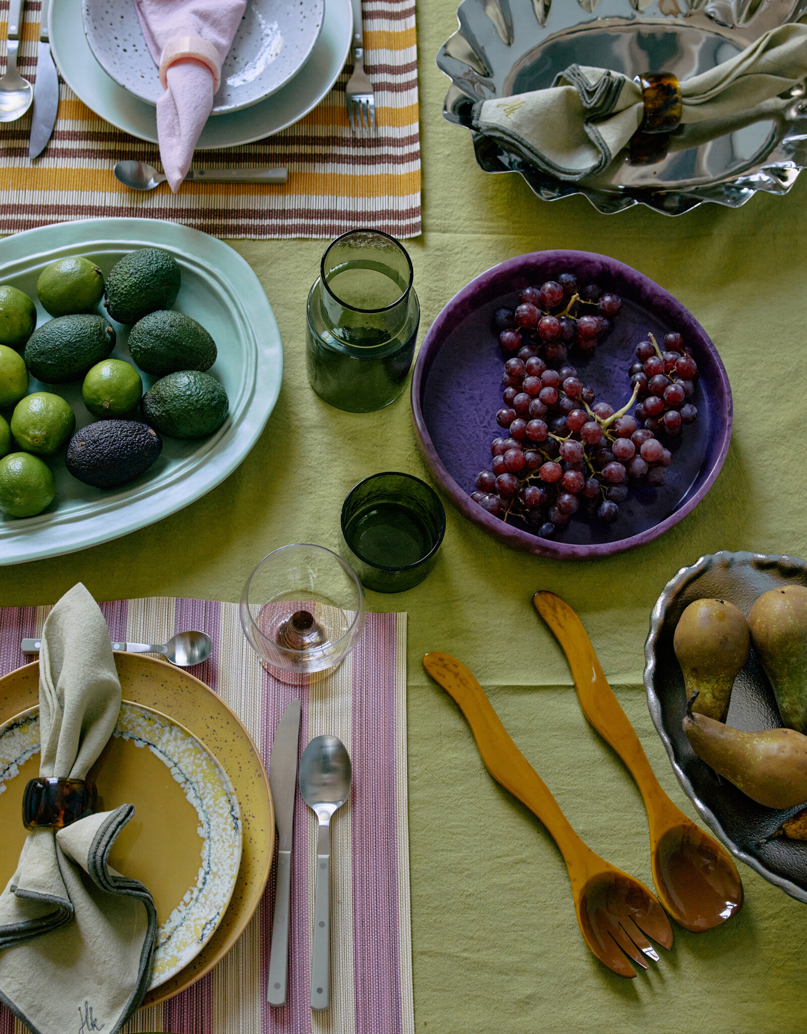 HKliving HKliving Salad Cutlery Ochre