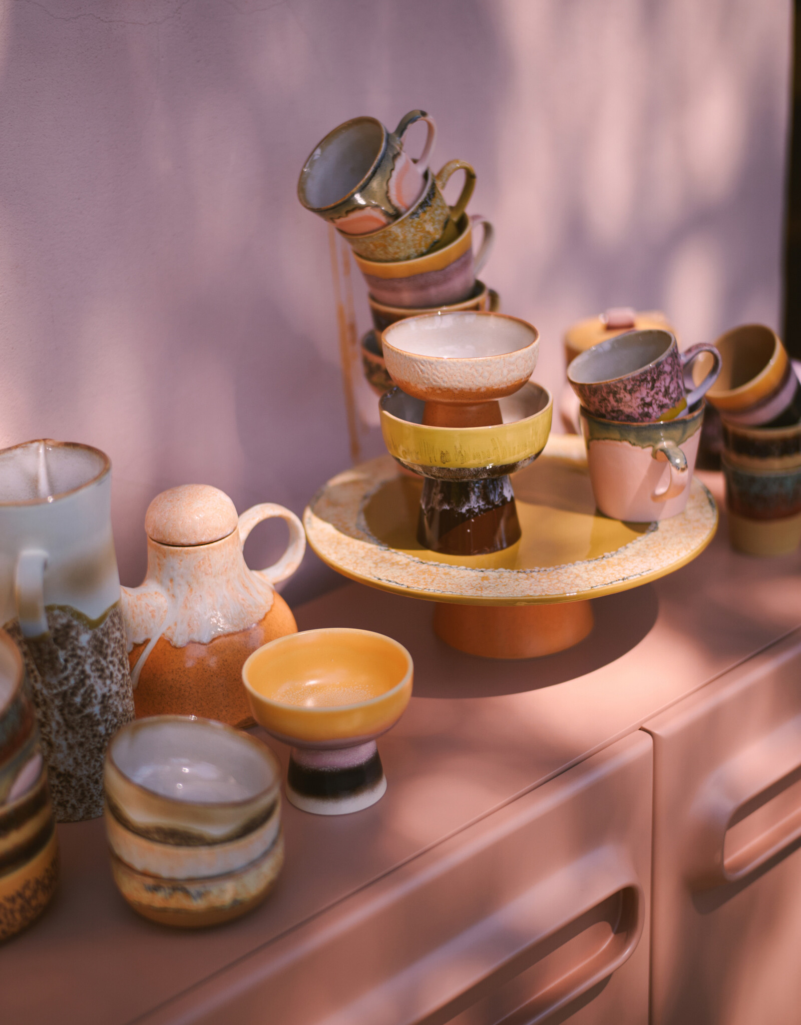 HKliving HKliving 70's ceramics plateau Papaya
