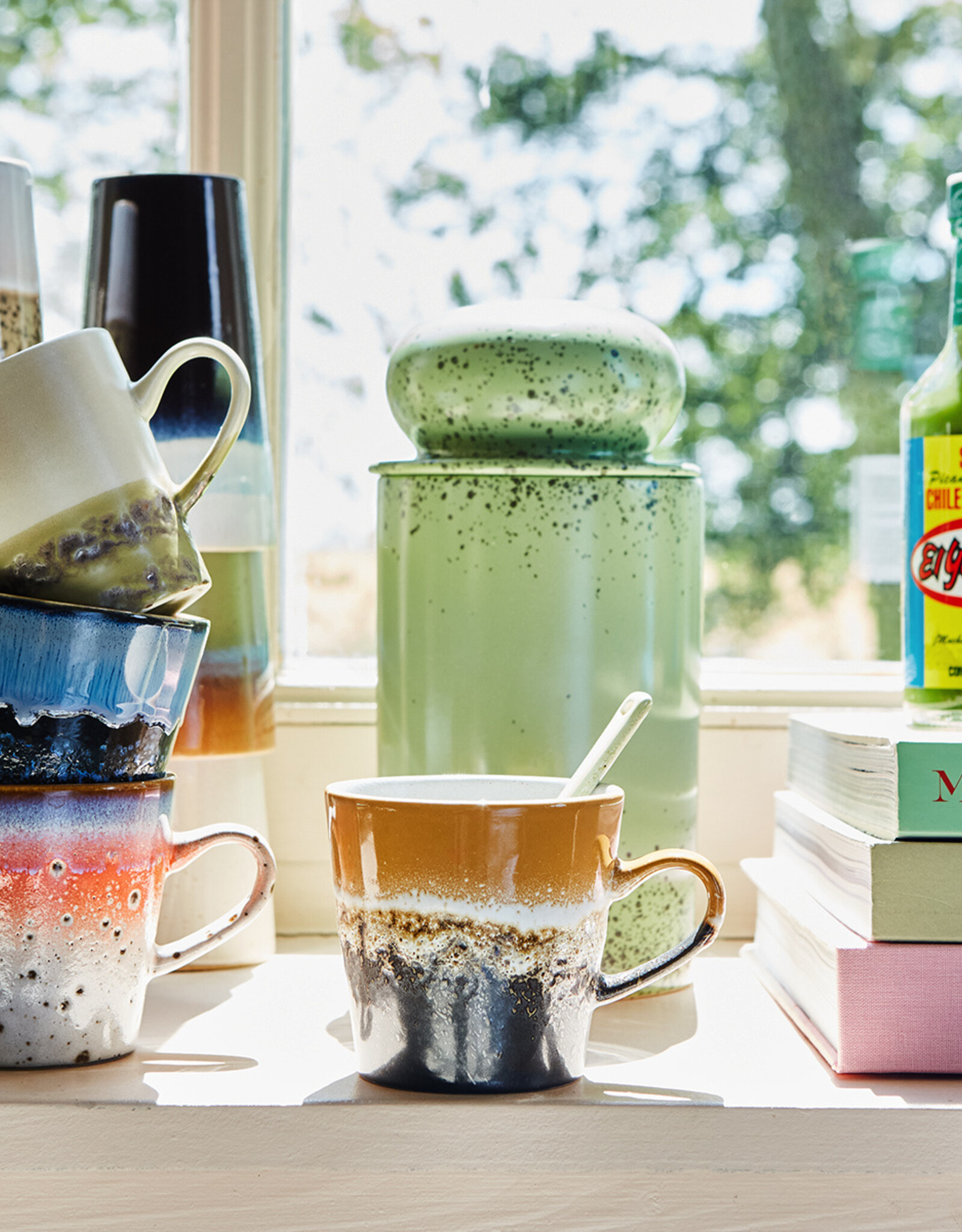 HKliving HKliving 70's ceramics Americano Mug Asteroids