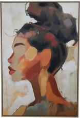 Kersten Wall Plaque Canvas Face Brown 80x120cm 7455